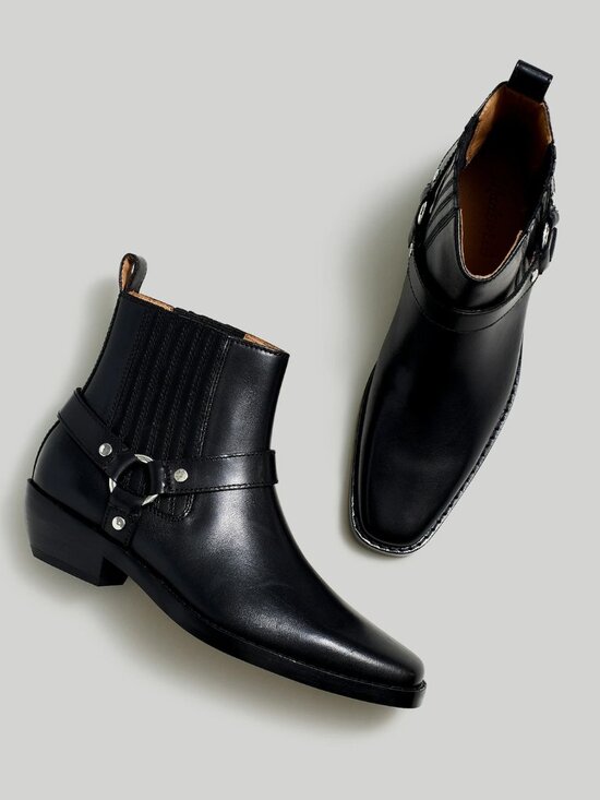 Madewell Shoes - Madewell The Santiago Western Ankle Boot in True Black Women's Size 6.5 NWOT